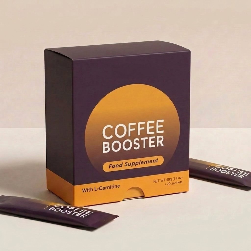 Elvuma Coffee Booster box with sachets